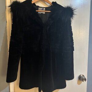 Blue Duck Hooded Fur